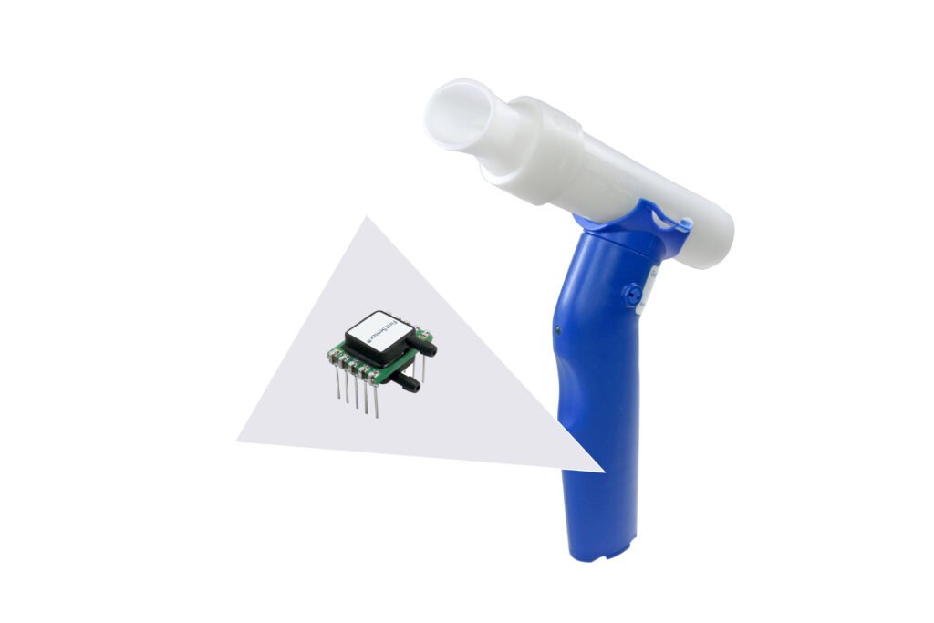 Spirometer "Spirostik Blue" mit LDE-Sensor von First Sensor